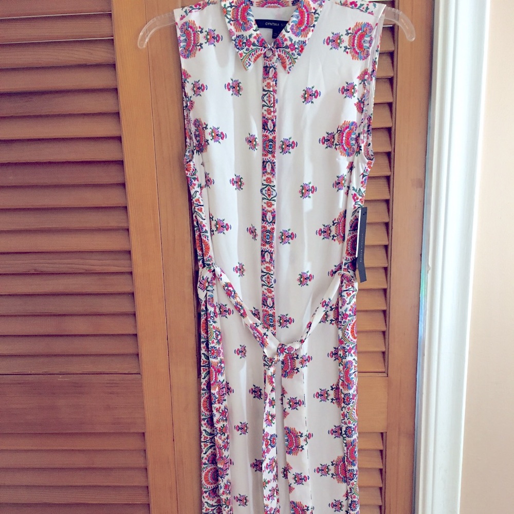 Cynthia Steffe sleeveless shirt dress NWT